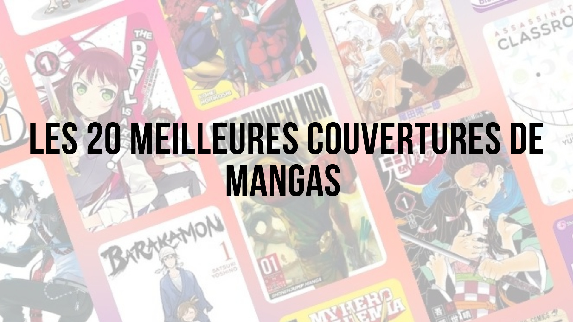 Les 20 meilleures couvertures de mangas - Manga Mosaic